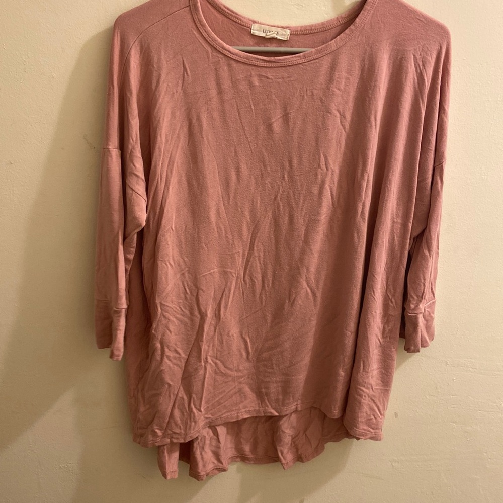 LUVAGE PINK TEE SIZE MEDIUM